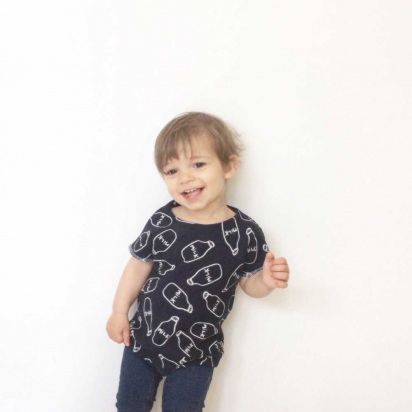 T-shirt - Milk Bleu - Taille 3 ans - Malice et caprices