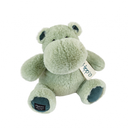 Peluche Hippopotame vert amande 25 cm Histoire d'Ours