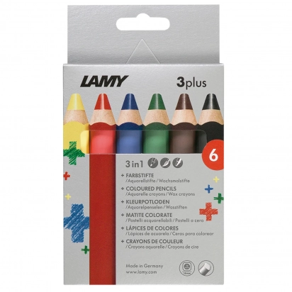 6 gros crayons aquarellables Lamy