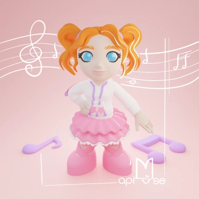 La Muse Danseuse Figurine musicale ApiMuse