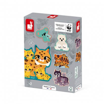 Lot puzzles évolutifs animaux Janod