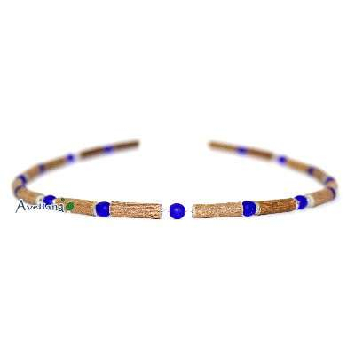 Collier de dentition Noisetier - Bleu Cobalt - Avellana