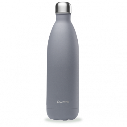 Bouteille Isotherme - 1L - Granite gris - Qwetch