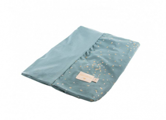 Housse de matelas à langer  Gold confetti magic green Nobodinoz