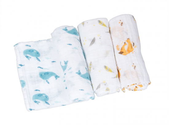 Langes tera imprimés Le Voyage d'Olga Moulin Roty