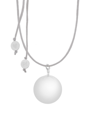 Collier Bola de grossesse rond gris Sofie Proud Mama