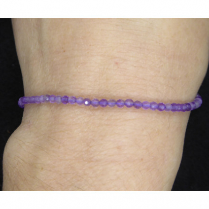 Bracelet à facettes Amethyste