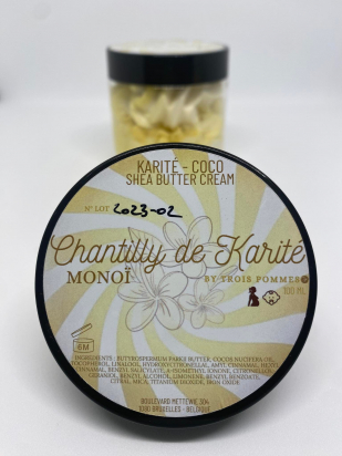 Chantilly Monoï 200 ml Trois pommes