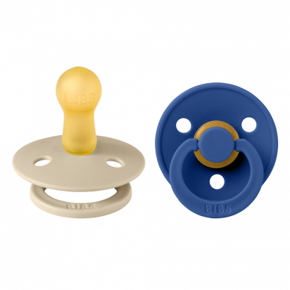 Lot de 2 tétines BIBS T2 Vanille/Cornflower