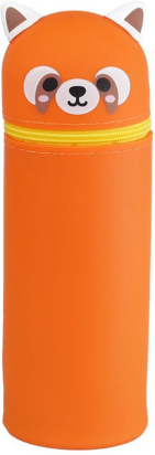 Trousse verticale en silicone Panda Roux style Legami