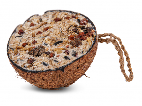 Demi noix de coco granola pour oiseaux 200g Emma's Garden