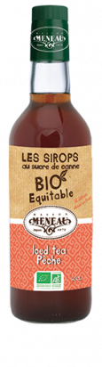 Sirop de thé vert à la pêche bio 50 cl Meneau