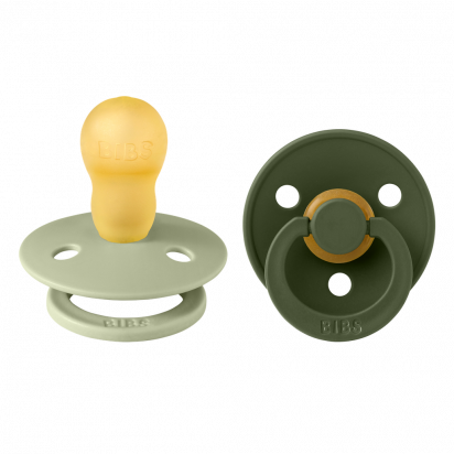 Lot de 2 tétines BIBS T3 Sage/Hunter green