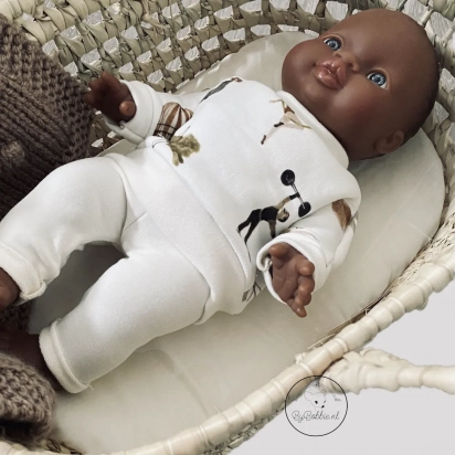 Legging blanc pour poupée By Bobbie