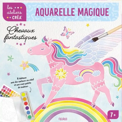 Aquarelle magique - Chevaux fantastiques Fleurus