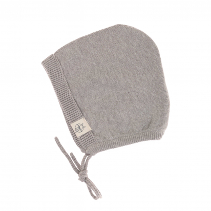 Bonnet tricoté coton bio et soie Garden Explorer gris Lassig