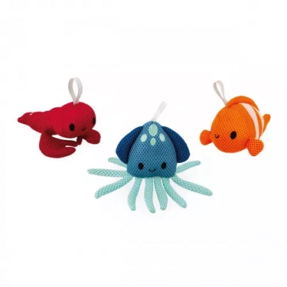 Eponges de Bain Animaux Marins Janod