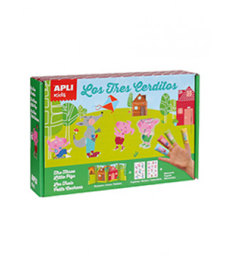 Boite magique stickers les trois petits cochons Apli