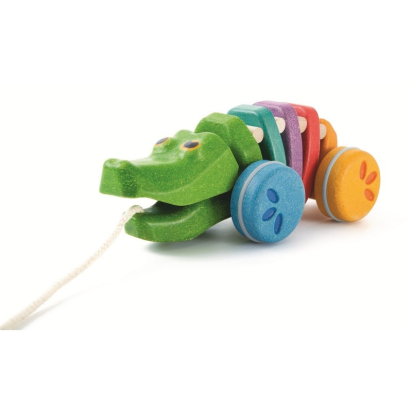Alligator arc-en-ciel articulé à tirer Plan Toys