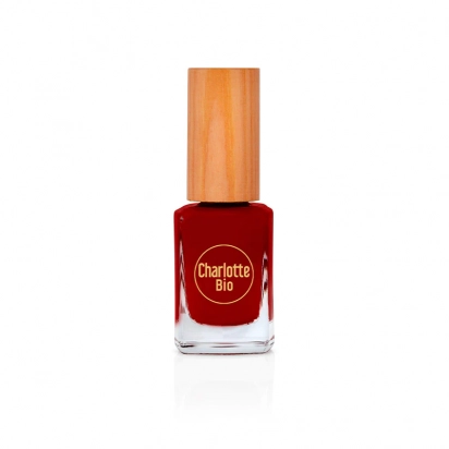 Vernis à ongles naturel et vegan Rouge bordeaux Charlotte Bio