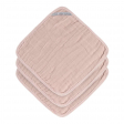 Lot de 3 Débarbouillettes en gaze de coton Rose clair - Lassig