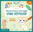 Mes premiers coloriages sans dépasser Animaux adorables Fleurus