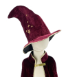 Cape de sorcier Gandalf 3-10 ans en velours bordeaux 76 cm – LaBay