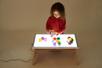 Table en bois pour tablette lumineuse Tickit
