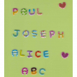 Stickers - Lettres majuscules arrondies multicolores - Majolo