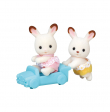 Les jumeaux lapin chocolat Sylvanian families
