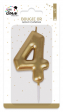 Bougie or - chiffre 4