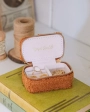 Mini boîte à bijoux de voyage Marie en moumoute  Camel Maison scarlett