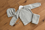 Gilet tricoté coton bio et soie Garden Explorer Gris Lassig