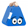 Boite de transport et rangement Trunki Teebee terrance Bleu