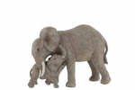 Elephant Calin Resine Gris Jolipa