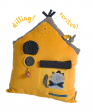 Coussin d'activités maison moutarde - Les Moustaches - Moulin Roty