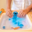 Glo Pal personnage Cookie Monster sesame street Bleu pour le bain Jouet Sensoriel