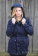 Manteau de portage/grossesse - Navy blue/diamond plaid  Lennylamb