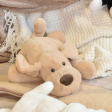 Peluche Chien beige - 40 cm - Les Allongés Stretch Histoire d'ours