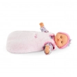 Turbulette Peluche Rose pour poupon 30 cm Corolle