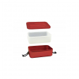 Boîte repas alu S rouge avec insert silicone - Sigg