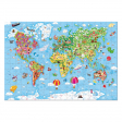 Puzzle Géant du Monde 300 pièces Janod