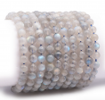 Bracelet boules  Labradorite qualité AA+ 07.5-08.5mm Taille 2