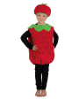 Ptit Clown déguisement fraise enfant 3/4 ans carnaval halloween