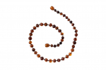Collier d'ambre - bébé/enfant - Boules Cognac