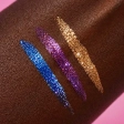 Pack 3 Eyeliners Pailletés: Bleu Électrique, Or Métallique et Violet – 3 couleurs scintillantes SI Si la Paillette