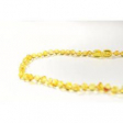 Collier d'ambre - bébé/enfant - Boules citron/miel