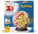 Puzzle 3D Ball - Pokemon multi personnages Ravensburger