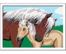 CréArt Roi chevaux Jument et son poulain Peinture par numéro Ravensburger