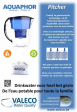 Carafe filtrante PITCHER - AQUAPHOR
